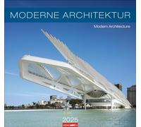 Calendario de arquitectura moderna 2025: calendario de pared grande de 48 x 46 cm con calendario mensual. Calendario arquitectónico contemporáneo con imágenes fascinantes de estructuras modernas.