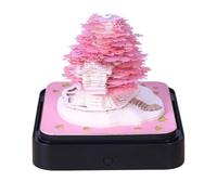 Calendario de arte 3D, bloc de notas 2026, escultura de papel, calendario de tierra, tiempo creativo, cereza, bl0ssom, árbol, escultura de papel, bloc de notas, bloc de notas, obras de arte de Acción