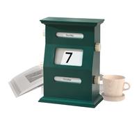 Calendario De Bloque - Calendarios De Escritorio Retro, Bloques De Fechas De Madera, Lindos Calendarios De Bureu, Accesorio De Mesa De Escritorio Decorativo | Bloques De Calendario Perpetuo Para