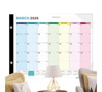 Calendario de borrado en seco | Jan 2026-Jun 2027 Pizarra Blanca Planificador de Pared Calendario Mensual, Organización Grande Borrable Marcador para el hogar, cocina, oficina, sala de estar