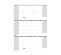 Calendario de borrado en : tablero de planificadores diarios de 3 meses, uso de organizador reutilizable para oficinas de la escuela en casa, pared montada con superficie resistente, pizarra grand