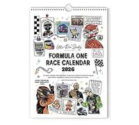 Calendario de Carreras F1 Scrapbook 2026: El Mejor Calendario de Pared para Fans de la Fórmula 1 con Arte de la Pista - Regalos Premium para los Auténticos Amantes del Automovilismo (1Pc)