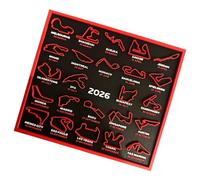 Calendario de competición de plástico impreso en 3D para deportes de motor 2026, calendario de seguimiento de citas para regalo de coleccionista, cubierta de pared