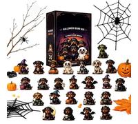 Calendario de Cuenta Atrás Halloween 24 Figuritas de Perro Acrílico 2D