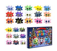 Calendario De Cuenta Atrás Halloween Axolotl Articulado Impreso en 3D