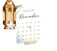 Calendario de cuenta regresiva de vacaciones, decoración de Adviento, gráfico de 7.9 pulgadas con diseño decorativo, calendarios de 30 días con estilo organizado, estante de chimenea para mesa
