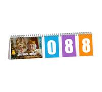 Calendario de días de Navidad - Calendario de cuenta regresiva de Adviento de Navidad, calendario de escritorio | Calendario de escritorio de mesa de vacaciones 2024, planificador de cuenta regresiva