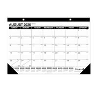 Calendario de escritorio 2023-2024: 18 páginas mensuales de 17 x 11-1/2 pulgadas, desde enero de 2023 hasta junio de 2024, calendario de escritorio con fecha juliana para oficina en casa y escuela