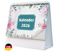 Calendario de escritorio 2025-2026 - Calendario 2025-2026 de noviembre de 2025 a diciembre de 2026 - 20 x 20,5 cm Alemán A06