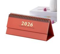 Calendario de escritorio 2025-2026 - Calendario de mesa 2026 mensual con hojas desmontables para planificación | Planificador motivacional para citas Estudio Estudiantes Oficina Estudio Oficina