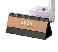 Calendario de escritorio 2025-2026 - Calendario de mesa 2026 mensual con hojas desmontables para planificación, planificador motivacional para citas, estudio, estudiante, oficina, estudio, decoración