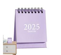 Calendario de escritorio 2025, calendario mensual de de páginas de 360 grados, calendario giratorio para aula, horario mensual, doble cara para meditaciones, reflexiones, bendiciones