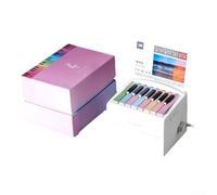 Calendario de escritorio 2025 centrado en la música con elementos de teclado operativo y hoja semanal para música para integración y programación de práctica (negro)