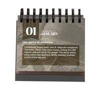 Calendario de escritorio 2026-365 días de historia, indicador de fecha para mesa de escritorio, seguimiento de vacaciones, oficina, aula, hombres, estudiantes, recuerdos de fiesta, estación de trabajo