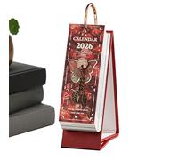 Calendario De Escritorio 2026-365 Días Planificador Con Pinturas Al Óleo Decoración Vintage - Calendario Estético | para uso en Hogar, Entrada, Escritorio, Sala de Estar, Oficina, Escuela