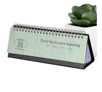 Calendario de escritorio 2026 - Bloques semanales grandes a rayas | Calendario planificador de 12 meses para escritorio - para agenda de citas, planificación del hogar, escuela, trabajo, estudio