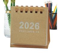 Calendario De Escritorio 2026 - Calendario De 12 Meses Para Escritorio - Planificador Diario Organizador Anual Planificación en Papel para Escuela Oficina Hogar Residencia Estudiantil