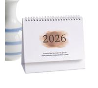 Calendario de escritorio 2026, calendario de escritorio de pie 2025-2026, planificador mensual académico de papel grueso para negocios, oficina, dormitorio, aula, hogar, familia, Navidad, Año Nuevo