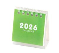 Calendario de escritorio 2026, calendarios de mesa de doble bobina, 17 meses, desde agosto de 2025 hasta diciembre de 2026 para programación diaria y planificador anual
