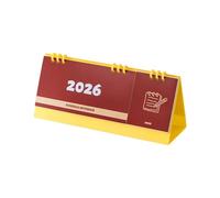 Calendario de escritorio 2026 con bloc de notas y encuadernación de peine, planificador mensual portátil para oficina, hogar, escuela, programación, calendario de oficina