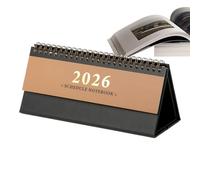 Calendario de escritorio 2026 con hojas mensuales, práctico planificador de escritorio para suministros de oficina, seguimiento de citas, profesores, adultos, estudiantes, adecuado para el hogar, aula
