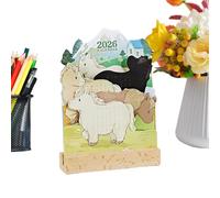 Calendario De Escritorio 2026 Decoración de Mesa con Papel para Cada Día y