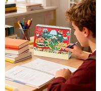 Calendario De Escritorio - 2026 Organizador de Capibara con Temática Cómic,12 Meses Calendario De Escritorio De Pie - Para Hogar Familia Escuela Aula Cocina Sala De Estudio Apartamento Estudio De Arte