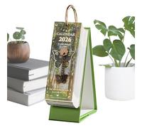 Calendario de escritorio 2026, planificador de escritorio con pintura al óleo vintage, calendario estético retro, para el hogar, escritorio, sala de estar, oficina, escuela, mujeres