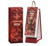 Calendario de Escritorio 2026 | Planificador Diario De 365 Días Con Decoración De Pintura Al Óleo - Calendario Estético | para uso en Hogar, Entrada, Escritorio, Sala de Estar, Oficina, Escuela