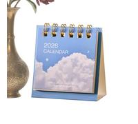 Calendario de escritorio 2026, planificador mensual mini, calendario anual de oficina, para el día del padre, Navidad, Año Nuevo, oficina en casa, escuela, hombres, mujeres, compañeros de trabajo y