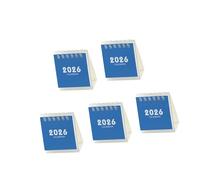 Calendario de escritorio 2026, referencia de 17 meses, desde agosto de 2025 hasta diciembre de 2026, calendario mensual de encuadernación de doble bobina para notas, de citas