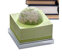 Calendario de escritorio 3D 2026, decoración de mesa con forma del planeta Tierra | Calendario artístico escultura de papel - Para oficina, casa, escuela, sala de reuniones, regalo cumpleaños fiesta