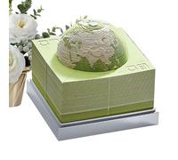 Calendario de Escritorio 3D 2026 - Decoración de Mesa en Forma Tierra - Escultura de Papel con Bloc de Notas | Regalo para Cumpleaños Navidad Oficina Hogar Estudiantes y Profesores