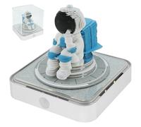 Calendario de escritorio 3D, calendario 2025 con luz LED, bloc de notas de escritorio 3D extraíble con caja acrílica, forma creativa de astronauta, bloc de notas de papel tallado para el hogar,