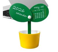 Calendario de escritorio - Agenda con forma de capullo - Calendario de escritorio 2026 Cubo portalápices - Para Hombres Mujeres Colegas Navidad Empleados Oficina Año Nuevo Adultos Día del Padre