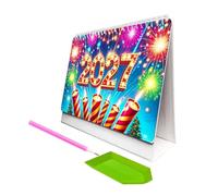 Calendario De Escritorio Arte Gemas 2027 - Decoración Mensual Creativa Hecha a Mano | Kits de Calendario de Arte con Gemas,Para Cumpleaños Oficinas Hogar Escuela Dormitorio Apartamento Vacaciones