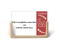 Calendario de escritorio con cita de poesía Life Like Summer Flower 2022, 12 meses