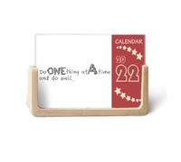 Calendario de escritorio con cita "Do One Thing At A Time And Do Well" de 12 meses