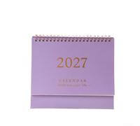Calendario de escritorio creativo 2027 para decoración de estudio en casa | Papel artístico recubierto de alta calidad, acabado profesional duradero, superficie de escritura suave, uso duradero