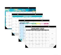 Calendario de escritorio de 18 meses 2025 de julio de 2025 a diciembre de 2026 para uso en casa, escuela y oficina, con diseño minimalista y diseño claro en inglés (multicolor)