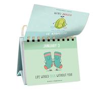 Calendario de escritorio de afirmación - Calendario de citas inspirador 2026 | Pantalla de escritorio de calendario diario 120 G, papel motivador, decoración de recuerdo positivo, indicador de