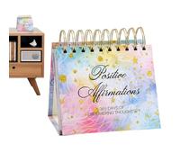 Calendario de escritorio de afirmación diaria, calendario motivacional de 365 días con citas positivas, calendarios inspiradores para mujeres, decoración de mesa de oficina, regalo para positividad