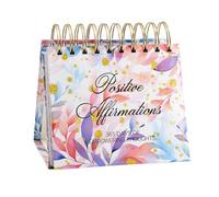 Calendario de escritorio de afirmación diaria, calendario motivacional de 365 días con citas positivas, calendarios inspiradores para mujeres, decoración de mesa de oficina, regalo para positividad
