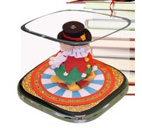 Calendario De Escritorio De Circo - Organizador De 9x9x7cm En 3D Intérprete, Planificador De Acrílico De Papel, Trituración Del Horno De Nota De Horario | Seguimiento Diario De Tareas Para El Aula De