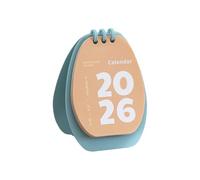 Calendario de escritorio de poliestireno impermeable permanente con límite de veintiséis giros que resalta paneles simples y fechas claras Calendario de escritorio de oficina elegante seis