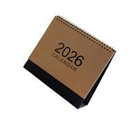 Calendario de escritorio de veintiséis estrategia con fechas de impresión grande con soporte fuerte para uso en la oficina y gestión eficiente del tiempo, calendario de oficina simple seis eficientes