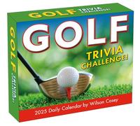 Calendario de escritorio diario de golf 2025 en caja: un año de desafíos de trivia de golf de Wilson Casey