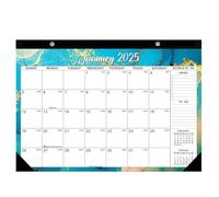 Calendario de escritorio inglés de 18 meses que va desde julio de 2025 a diciembre de 2026, compatible con espacios de trabajo en casa, escuela y oficina (tipo fluido)