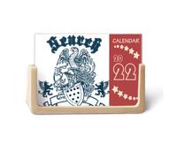 Calendario de escritorio medieval de Knights of Europe Destroy Eagle Emblem 2022, 12 meses