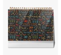 Calendario de escritorio para agricultores 2026 con caras de bulldog francés en estilo pop art.